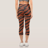 Tiger Stripe Wild Pattern カプリレギンス (裏面)