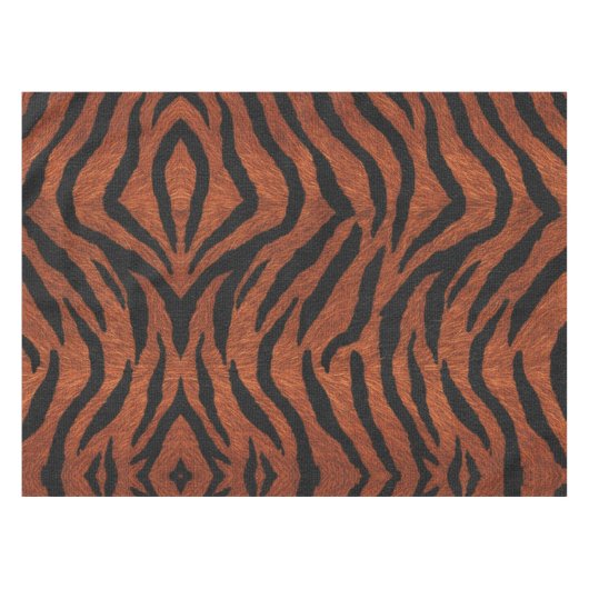 Tiger Stripe Wild Pattern テーブルクロス (正面(横))