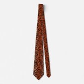Tiger striped print neck tie ネクタイ (正面)