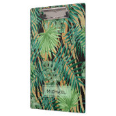 Tiger Stripes Jungle Camouflage Personalised クリップボード (左)