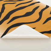 Tiger stripes pattern シェルパブランケット (3/4)
