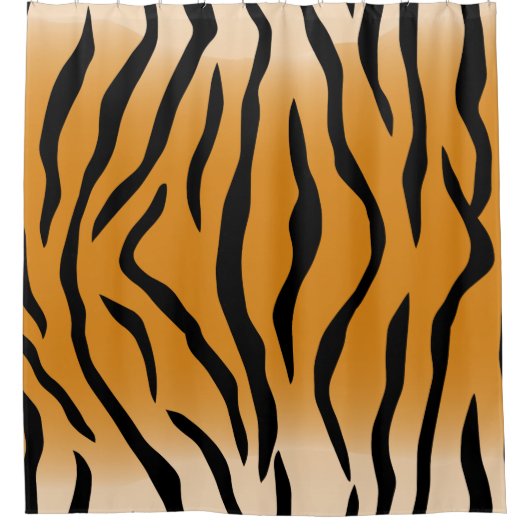 Tiger stripes pattern シャワーカーテン (正面)