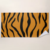 Tiger stripes pattern ビーチタオル (正面)