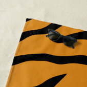 Tiger stripes pattern ビーチタオル (インサイチュ)