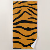 Tiger stripes pattern ビーチタオル (正面)