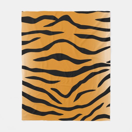 Tiger stripes pattern フリースブランケット (正面)