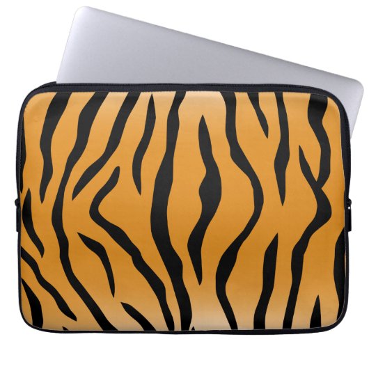 Tiger stripes pattern ラップトップスリーブ (正面)