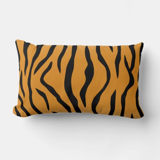 Tiger stripes pattern ランバークッション (正面)