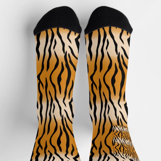 Tiger Stripes Pattern Thunder_Cove ソックス (上部)