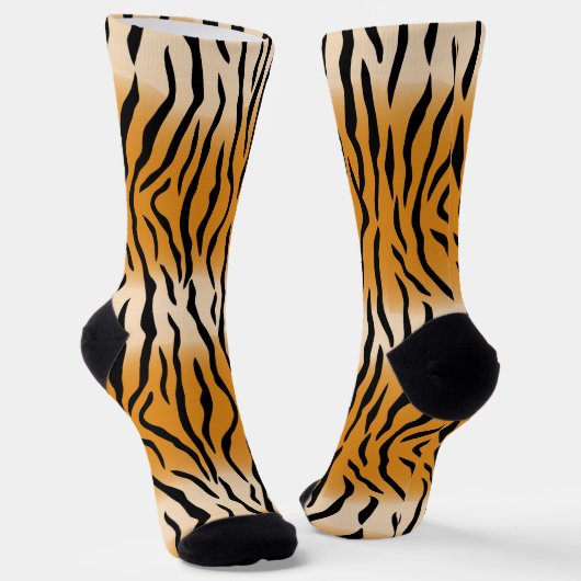 Tiger Stripes Pattern Thunder_Cove ソックス (傾斜あり)