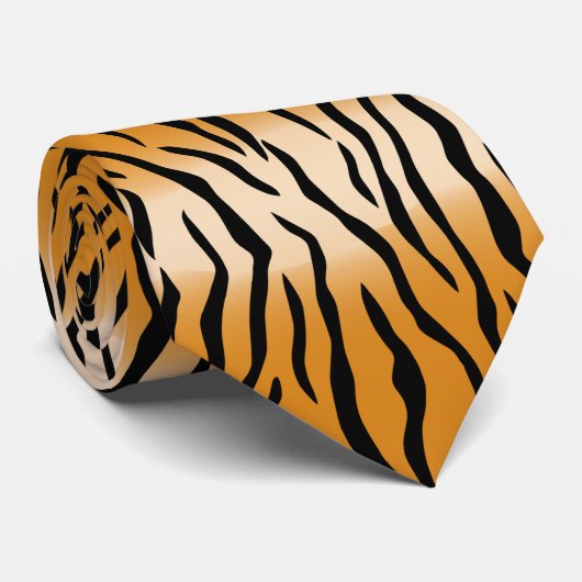 Tiger Stripes Pattern Thunder_Cove ネクタイ (ロール)