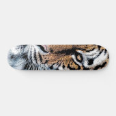 Tiger stripes Portrait in Graphic Press Style スケートボード (横)