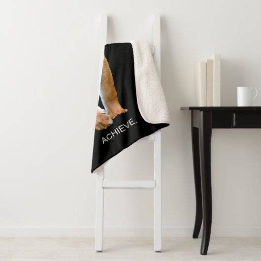 Tiger Success Self Improvementやる気を起こさせる引用文 シェルパブランケット (インサイチュ)