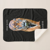 Tiger Success Self Improvementやる気を起こさせる引用文 シェルパブランケット (正面(横))