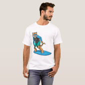 Tiger Surfing Surfboard Summer Tシャツ (正面フル)