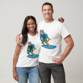 Tiger Surfing Surfboard Summer Tシャツ (ユニセックス)