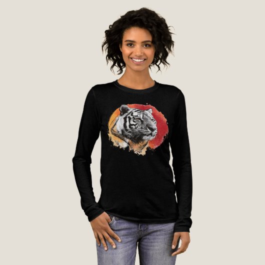 Tiger symbol of courage. トライブレンドＴシャツ (正面全体)