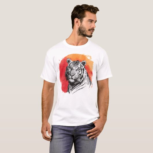 Tiger symbol of courage tシャツ (正面フル)