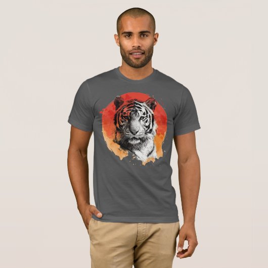 Tiger symbol of courage.  tシャツ (正面フル)