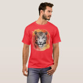 Tiger symbol of courage.  T-Shirt Tシャツ (正面フル)