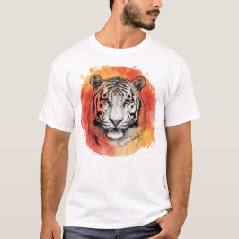 Tiger symbol of courage.  T-Shirt Tシャツ