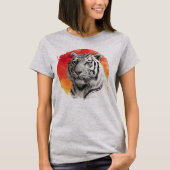 Tiger symbol of courage.  T-Shirt Tシャツ (正面)