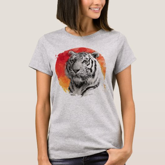 Tiger symbol of courage. T-Shirt Tシャツ (正面)