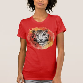 Tiger symbol of courage.  T-Shirt Tシャツ