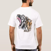Tiger Tシャツスケッチ – テキスト Tシャツ (裏面)