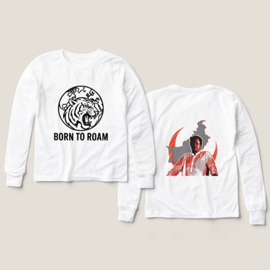 Tiger t-shirts for baby (デザイン 正面＆背面)