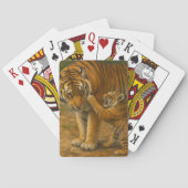 Tiger Tenderness - Parent and Cub in Forest トランプ (裏面)