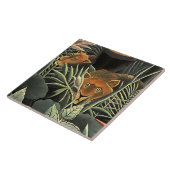 Tiger - The Dreamからの詳細" by Henri Rousseau タイル (側面)