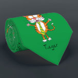 Tiger Tie Cute Funny ネクタイ<br><div class="desc">A Tiger is a Tie is a TIEger! Cute big cat with men's neckware! Great for a teacher, or anyone that loves tigers!</div>