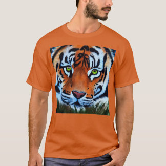 Tiger tiger burning bright big cat animal painting tシャツ
