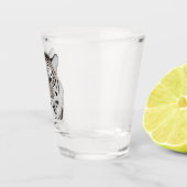 Tiger, tiger face, symbol of 2022  ショットグラス (右)