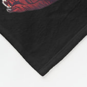 Tiger Ugly Sweater Santa Hat Christmas  フリースブランケット (角)