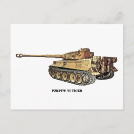 Tiger VIタンク ポストカード