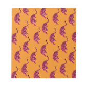 Tiger - Vibrant Pink ノートパッド (正面)