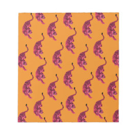 Tiger - Vibrant Pink ノートパッド