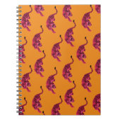 Tiger - Vibrant Pink ノートブック (正面)