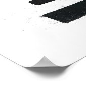 Tiger Wall Art Minimalist Ink Style - Modern ポスター (角)