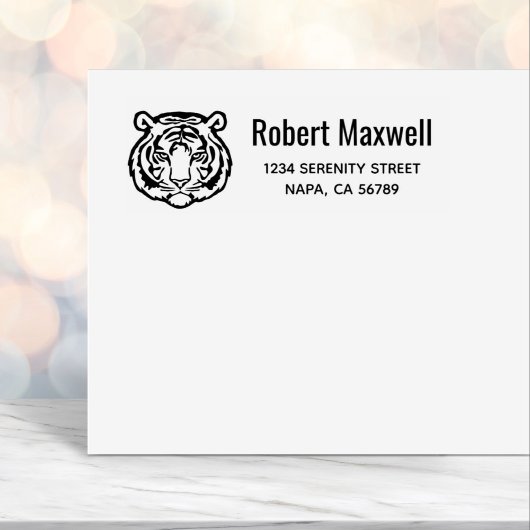 Tiger, Wild Cat Return Address セルフインキングスタンプ