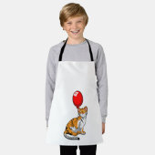 Tiger with Balloon エプロン (着用した状態)