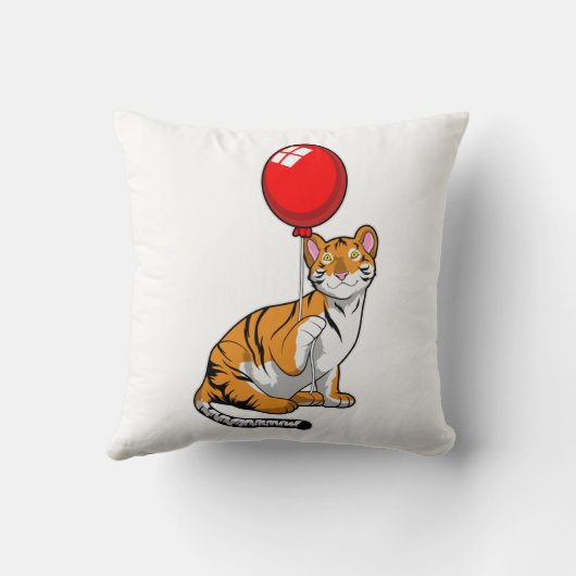 Tiger with Balloon クッション (裏面)