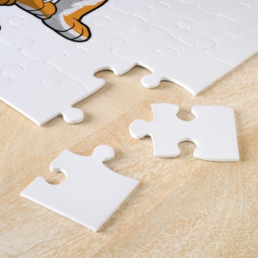 Tiger with Balloon ジグソーパズル (側面)