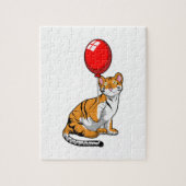 Tiger with Balloon ジグソーパズル (縦)