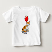 Tiger with Balloon ベビーTシャツ (正面)