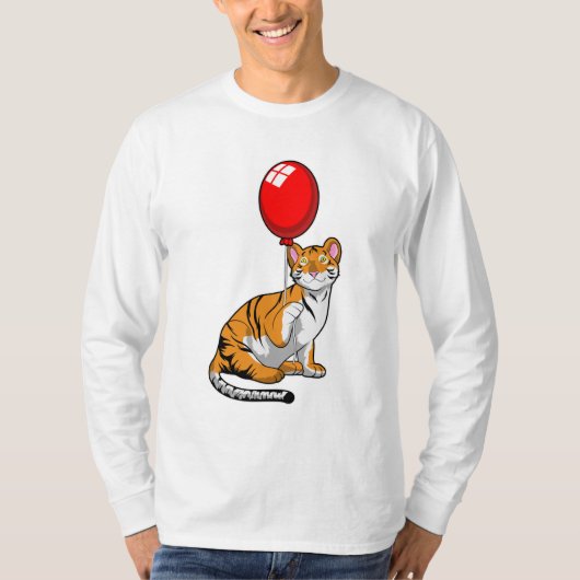 Tiger with Balloon Tシャツ (正面)