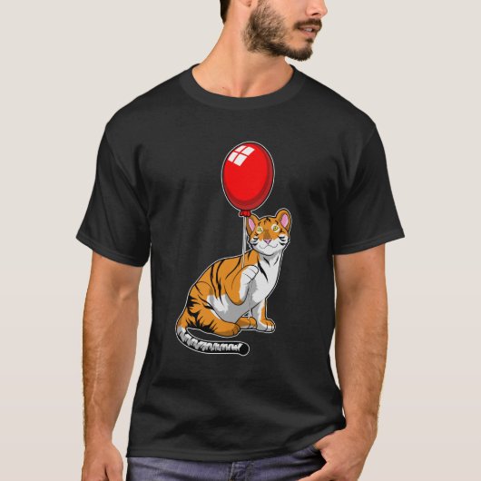 Tiger with Balloon Tシャツ (正面)