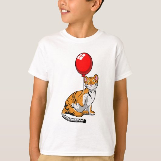 Tiger with Balloon Tシャツ (正面)